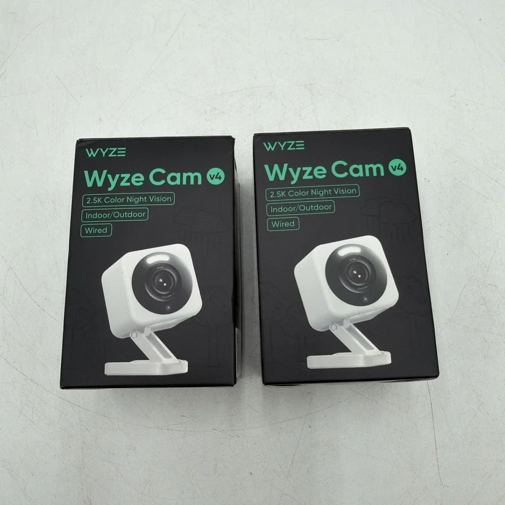 WYZE Cam v4 2.5K HD WiFi Smart Home Security Camera Open Box